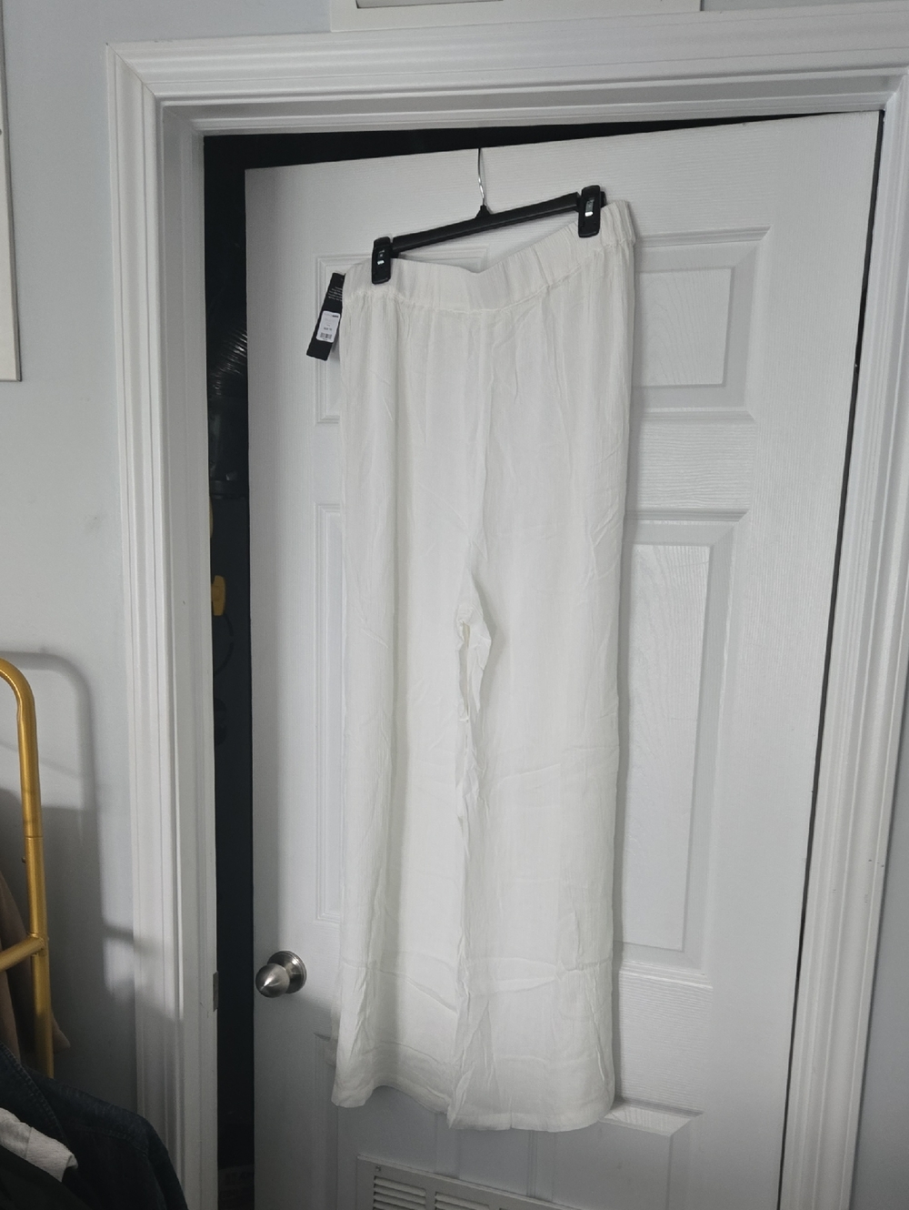 Fashion Nova White Swim Cover Up Wide-Leg Pants